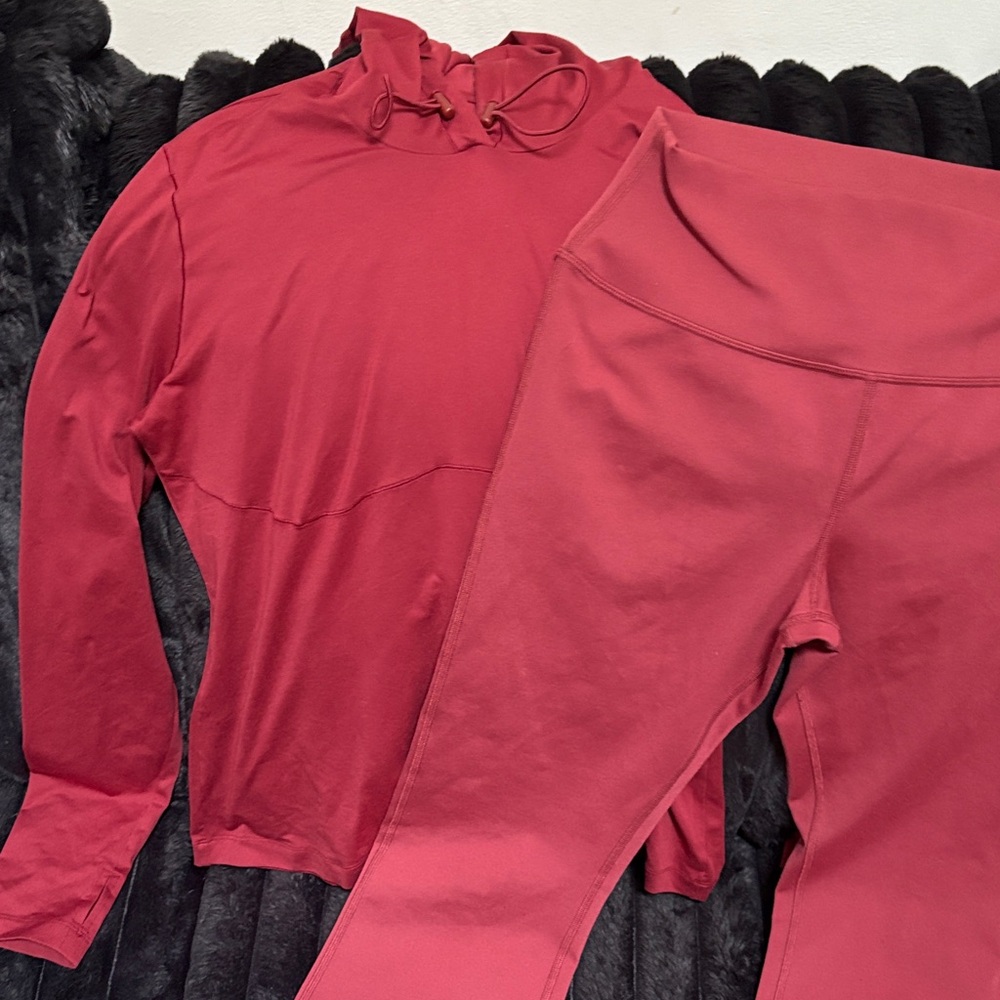 ALO Yoga Red Boot Cut Pants - Picture 2 of 5